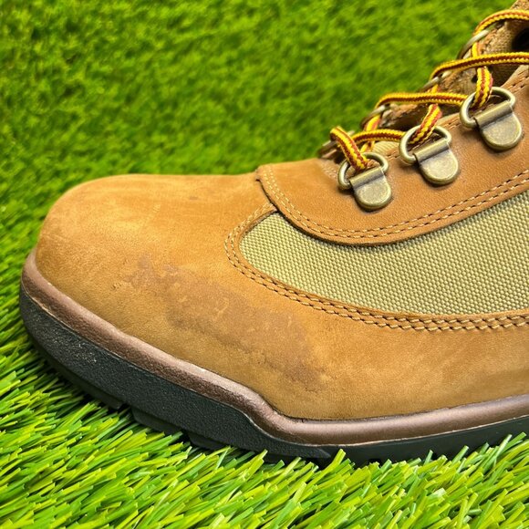 Timberland Field Boys Size 6Y Brown Outdoor Waterproof Leather Hiking Boots